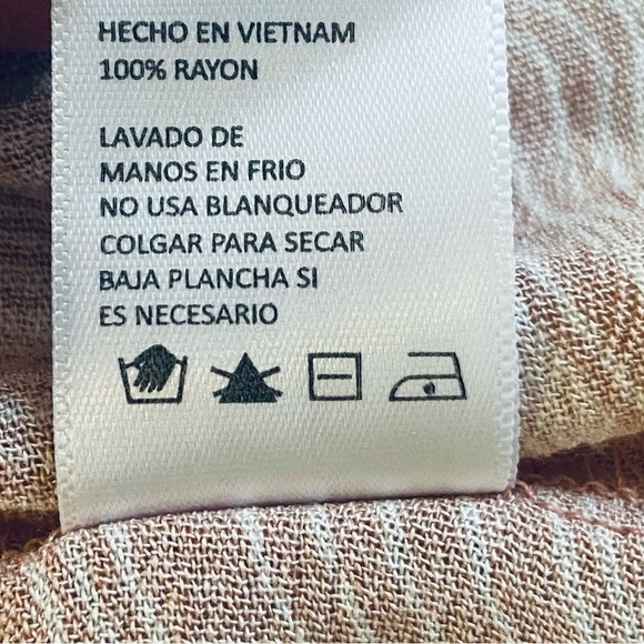 NWT Paper Crane Ruffle Tank Top With Elastic Waist And Cool Swirl Pattern Size M - Picture 9 of 9